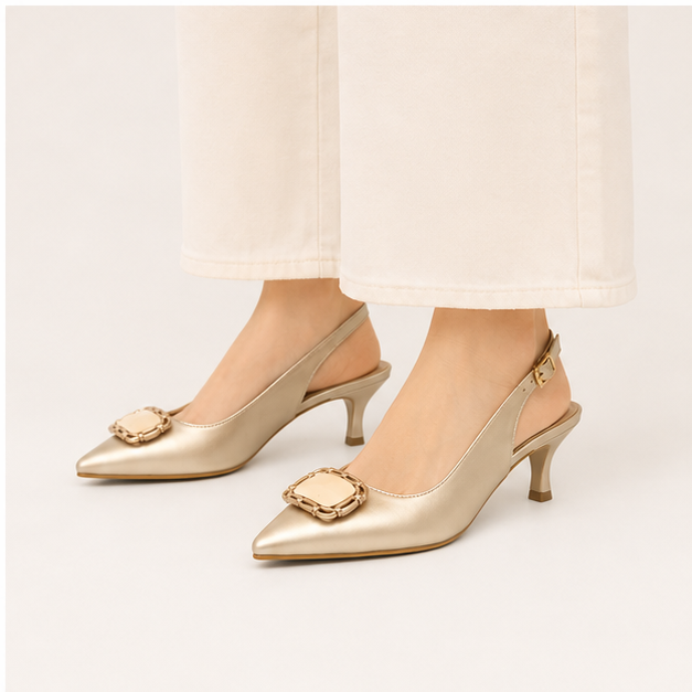 کفش مجلسی زنانه پاشنه دار 5 سانت مدل 400946 _ sandal valentino