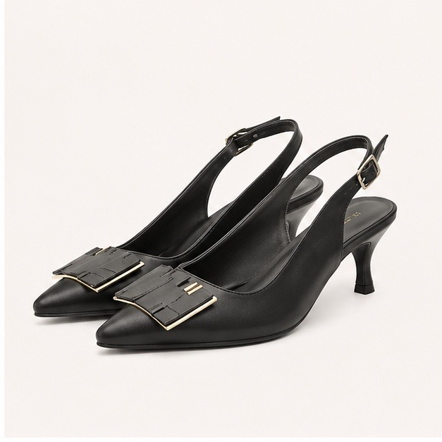 کفش مجلسی زنانه پاشنه دار 5 سانت  مدل 400933 _ sandal valentino