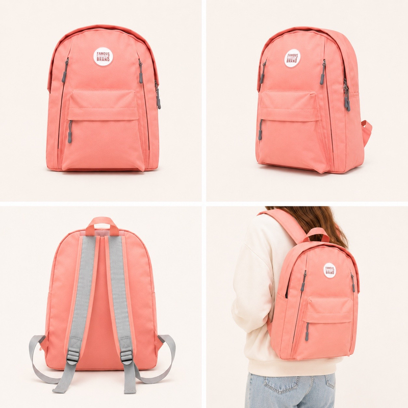 کوله پشتی اسپرت مدل Famous Brand-01-Coral