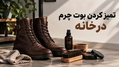 تمیز کردن بوت چرم در خانه 