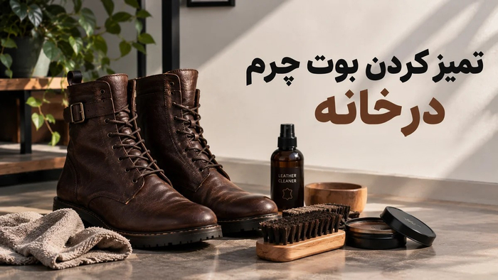 تمیز کردن بوت چرم در خانه 