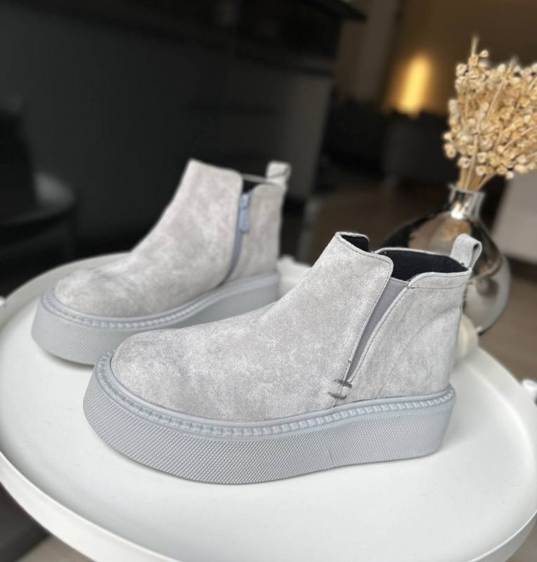 کفش نیم بوت زنانه مدل 00025 -  Flat Ankle Boots