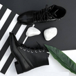 کفش نیم بوت زنانه مدل Stradivarius Flat Ankle Boots - BTB25