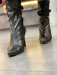 کفش نیم بوت زنانه مدل Heeled Leather Ankle Boots - Simple