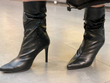 کفش نیم بوت زنانه مدل Heeled Leather Ankle Boots - Simple