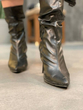کفش نیم بوت زنانه مدل Heeled Leather Ankle Boots - Simple