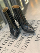 کفش نیم بوت زنانه مدل Heeled Leather Ankle Boots - Patterned