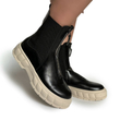 کفش نیم بوت زنانه مدل Flat Ankle Boots  - BTB85