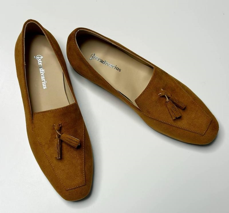کفش کالج زنانه مدل Stradivarius Flat shoes - FCg23