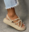 کفش صندل دخترانه مدل sandal - 0010_Creamy