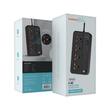 چندراهی و محافظ برق پرودو مدل PORODO BLUE POWER STRIP PB-FWCH034-BK