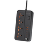 چندراهی و محافظ برق پرودو مدل PORODO BLUE POWER STRIP PB-FWCH034-BK