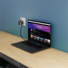 شارژر دیواری 70W پاورولوژی مدل POWEROLOGY HALO CHARGER WITH RETRACTABLE CABLE PWCUQC051
