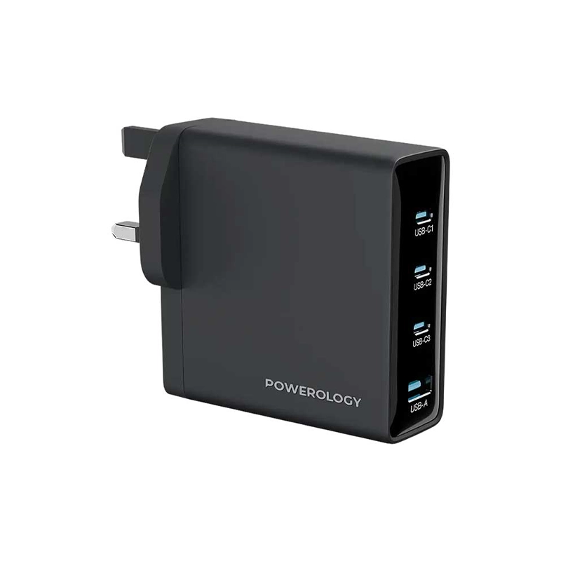 َشارژر دیواری 200W پاورولوژی مدل POWEROLOGY VOLT-X GAN PWTR407D