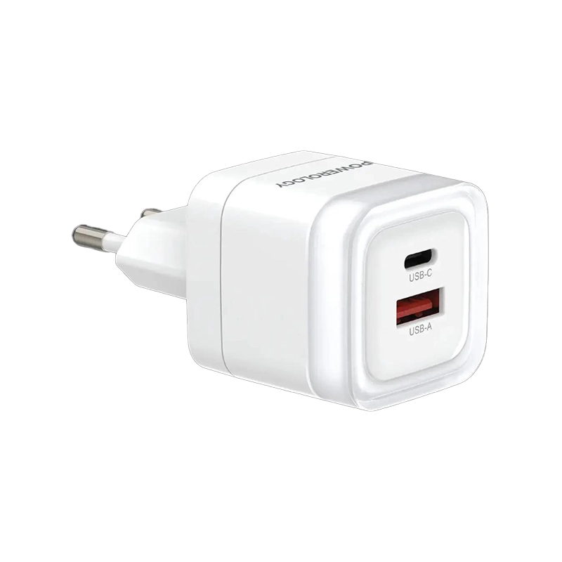 آداپتور پاورولوژی مدل POWEROLOGY LUNEX SERIES DUAL-PORT FAST CHARGING PWFC554E