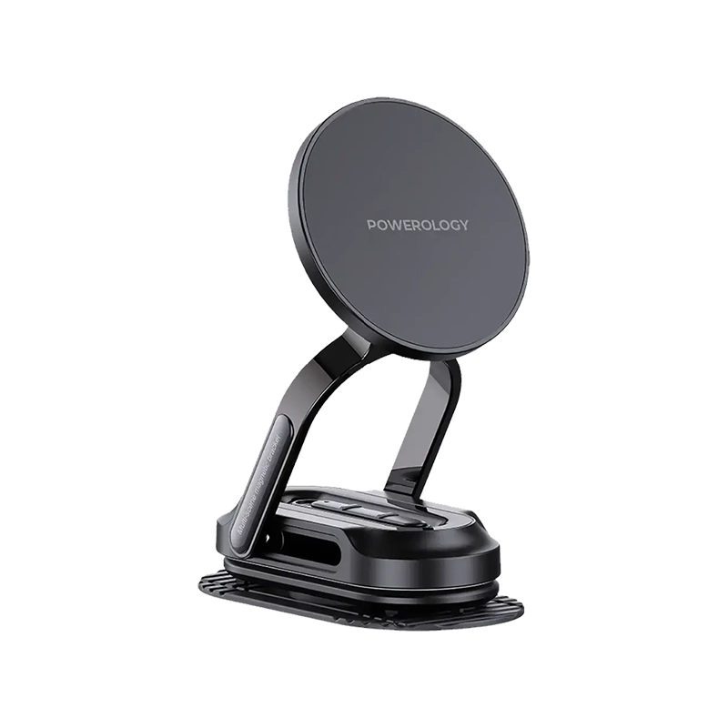 هولدر مگسیف موبایل پاورولوژی مدل POWEROLOGY FLEXI MOUNT MAGSAFE CAR HOLDER PWSKR05