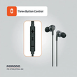 هندزفری سیمی پرودو مدل PORODO SOUNDTEC EARPHONES PD-STWLEP042-BK