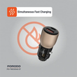 شارژر فندکی95W پرودو مدل PORODO TRANSPARENT CAR CHARGER PDFWCH048DT