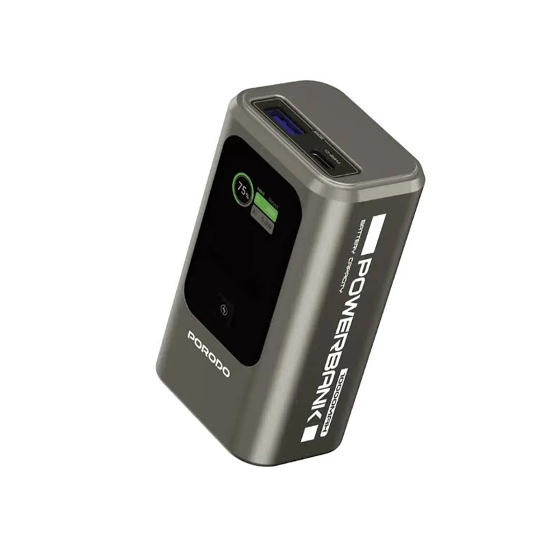 پاوربانک 10000 میلی آمپر پرودو مدل PORODO POWER BANK PDBFCH096GY