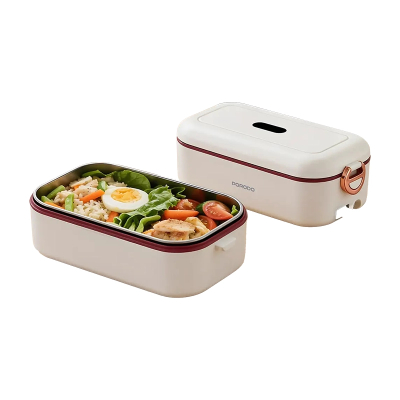 ظرف غذای برقی دو حالته پرودو مدل PORODO LIFESTYLE 45W DUAL MODE ELECTRIC LUNCH BOX PDLFSTL0376WH