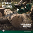 اره زنجیری برقی گرین لاین مدل GREEN LION GES-12 CORDLESS ELECTRIC CHAINSAW GNGES12SAWGN