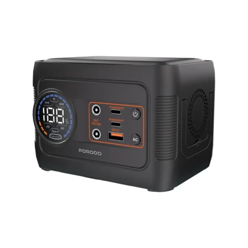 پاور استیشن 150W پرودو مدل PORODO PORTABLE POWER STATION PDD150GYBK