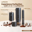 ست اسپرسو ساز لپرسو مدل LEPRESSO BREWLOGY COFFEE KIT LPCFFBCK0023BK