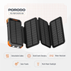 پاوربانک خورشیدی 20000 میلی آمپر پرودو مدل PORODO SOLAR POWER BANK PDPBFCH070BK