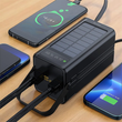پاوربانک 60000 میلی آمپر گرین لاین مدل GREEN LION SOLAR X POWER BANK GNSOL50PB60GB