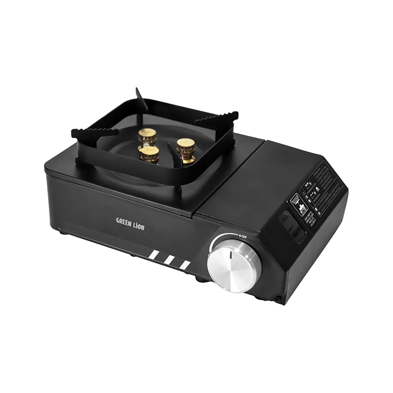 اجاق گاز کمپینگ گرین لاین مدل GREEN LION FLAMO 3 BURNER CAMPING STOVE GNFLCP3BSTBK