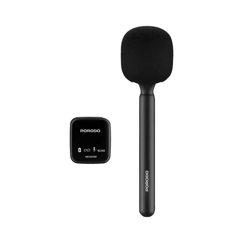 میکروفون دستی و یقه ای پرودو مدل PORODO TWO-DEVICE CONNECT HANDHELD LAVALIER MICROPHONE PDLFST133BK