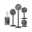 پنکه ایستاده و رومیزی شارژی با پنل خورشیدی مدل SOLAR FLOOR FAN S39