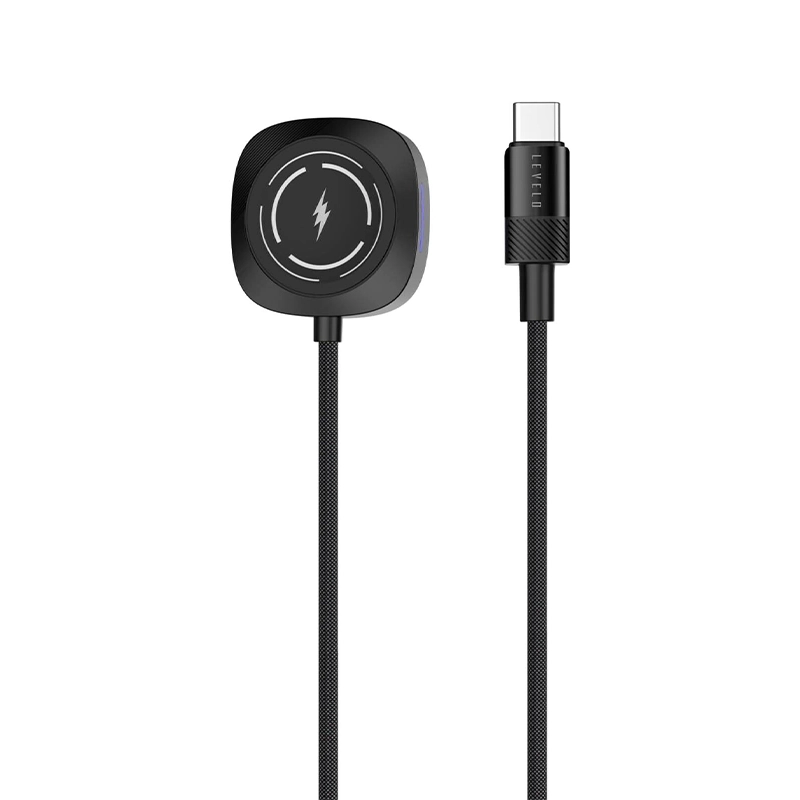 شارژر ساعت لِولو مدل LEVELO OTTO TYPE C APPLE WATCH WIRELESS CHARGER CABLE