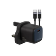 آداپتور 20W لِولو مدل LEVELO VERO GAN ADAPTER WITH TYPE-C TO TYPE-C CABLE 