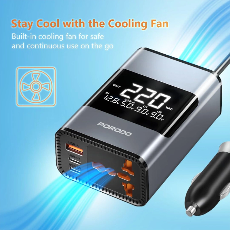 اینورتر و مبدل برق فندکی پرودو مدل INVERTER FWC067