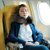 بالشت طبی پشت گردن GREEN LION مدل MEMORY FOAM NECK PILLOW