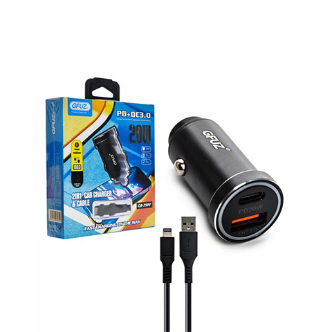 شارژر فندکی 20 وات دو پورت مدل GFUZ CR-79PF