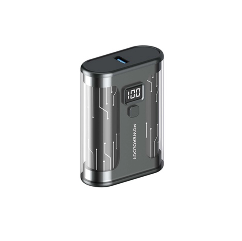 پاوربانک 10000 پاورولوژی مدل POWEROLOGY 10000MAH CRYSTALLINE SERIES POWER BANK 20W PPBCHA24