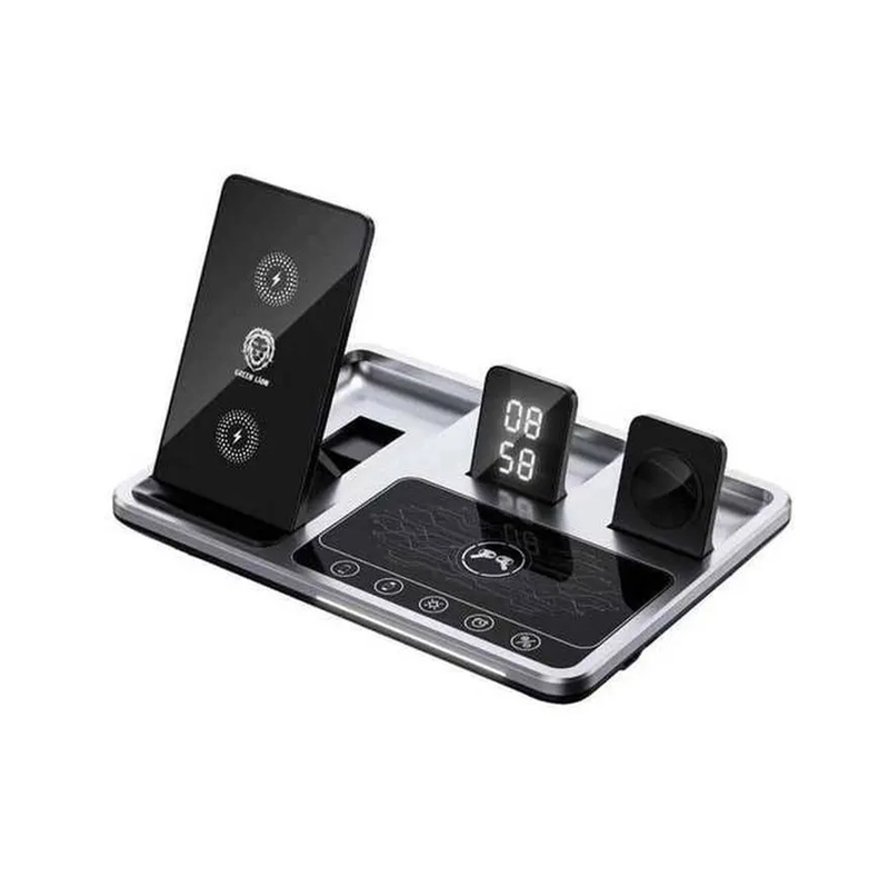 Greenline 4-function wireless charger, model WIRELESS CHARGING STATION GN4IN1WCSGY