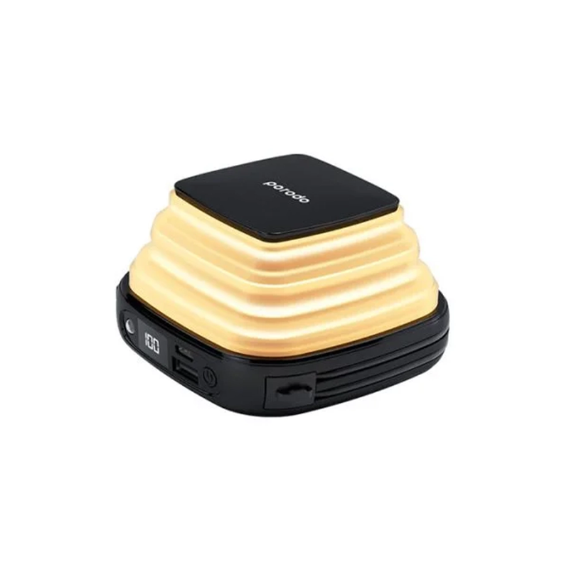 PORODO OUTDOOR NIGHT LIGHT POWE RBANK PD-PBFCH030-BK