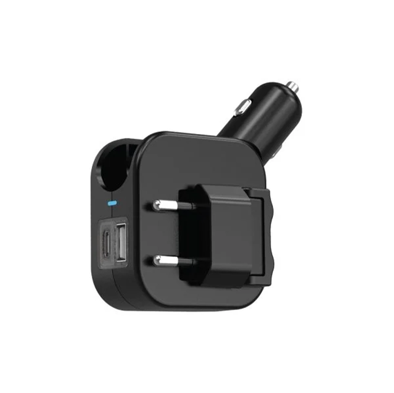 Green Line Cigarette Lighter and Wall Charger Model GREEN LION DUO POWER GNDPWRCWCBK