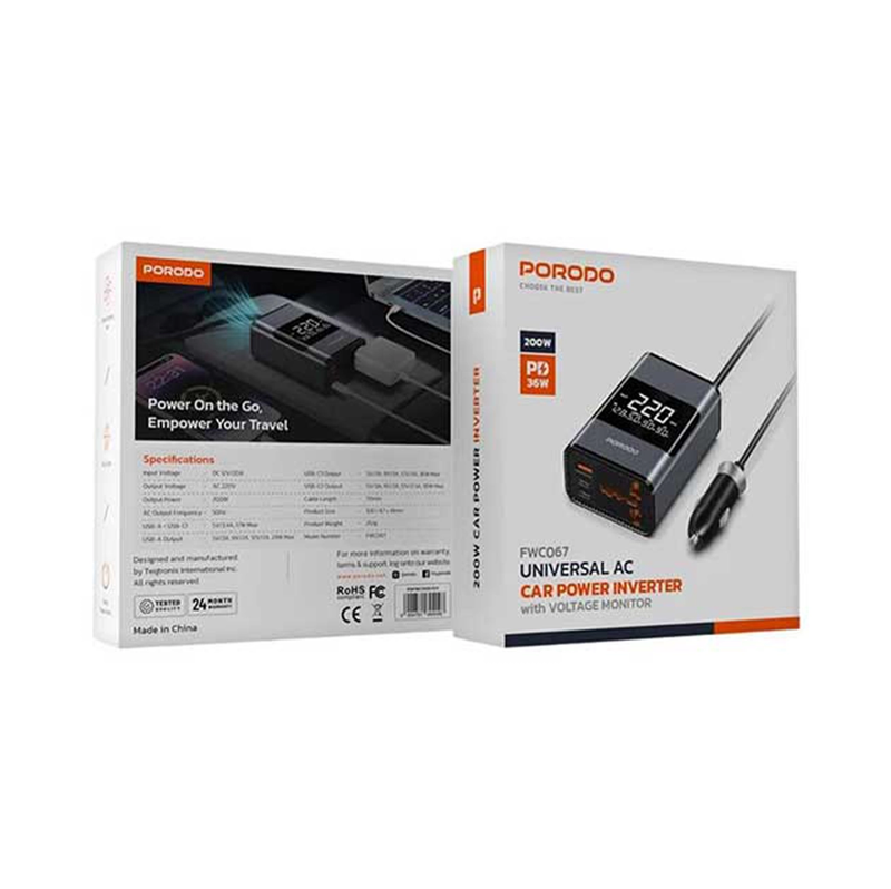 اینورتر و مبدل برق فندکی پرودو مدل INVERTER FWC067