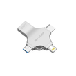 فلش مموری 4 کاره گرین لاین مدل GREEN LION 4 IN 1 USB FLASH DRIVE GN4IN1USB128SL
