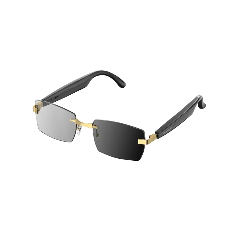 عینک آفتابی فتوکرومیک هوشمند پاورولوژی مدل POWEROLOGY CANNES SMART AUDIO SUNGLASSES PWHY1006GDBK