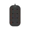 PORODO POWER STRIP PB-FWCH035-BK