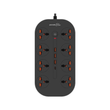 PORODO POWER STRIP PB-FWCH035-BK