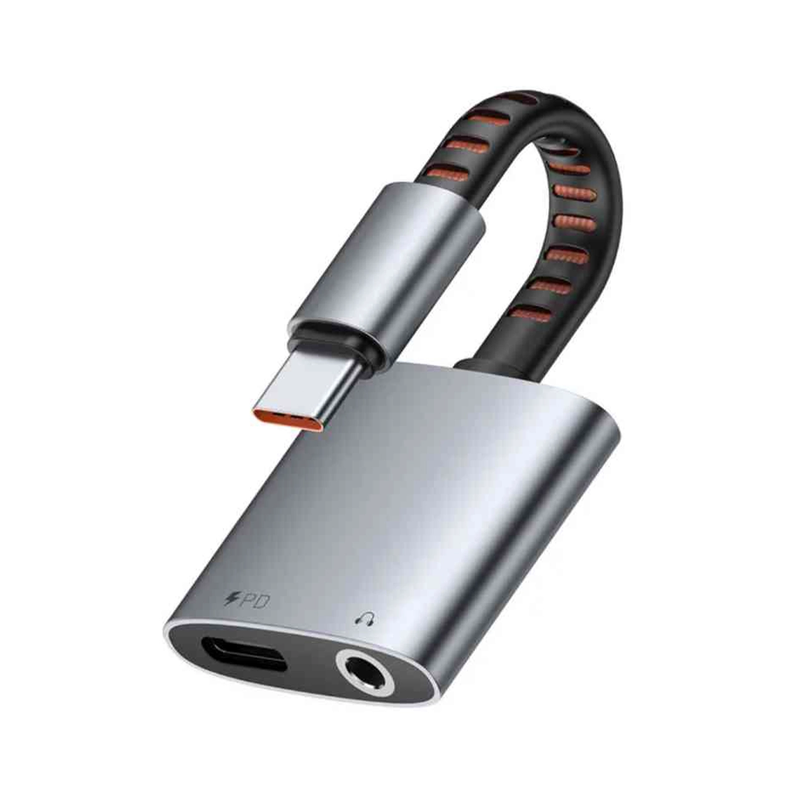 Convert 1 to 2 Type-C Model MCDODO CA-312 PORT TUNE 2-IN-1 CHARGING & AUDIO ADAPTER