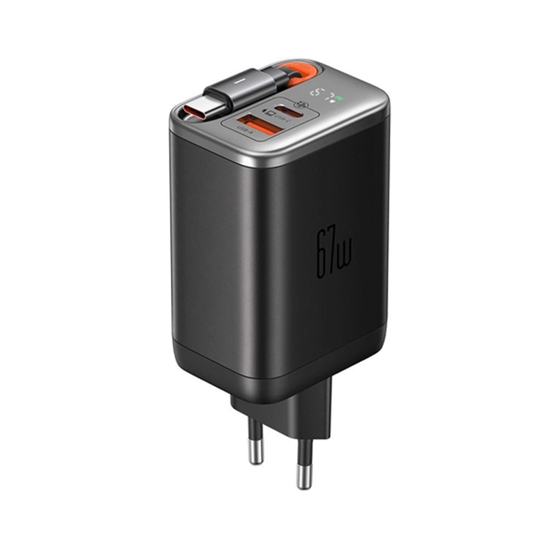 آداپتور 67 وات با کابل تایپ سی مک دودو MCDODO FREEGO 67W GAN CHARGER CH-410