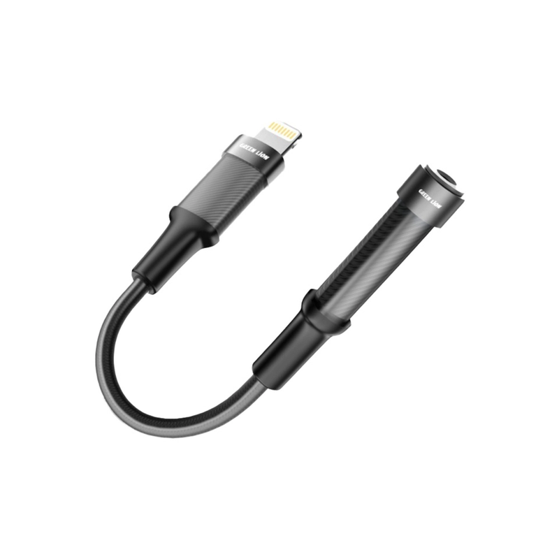 جک تبدیل 3.5ML به لایتنینگ GREEN LION مدل EARPHONE ADAPTER GNEARADLTAUX