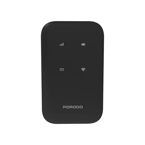 مودم وای‌فای همراه جیبی پرودو مدل PORODO 4G LTE | WIFI 6 PD-LFST132-BK